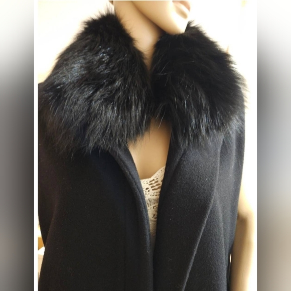 Thomas Wylde Rare Vintage Virgin Wool Real Fox Fur 100% Silk Linning Long Coat - Picture 4 of 16